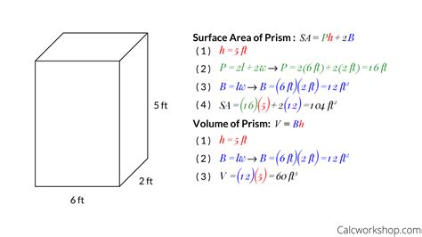 Volume And Surface Area Of A Prism 11 Examples