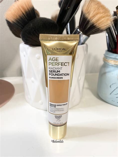 product review l oreal paris age perfect radiant serum foundation with spf 50