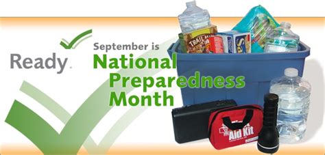 September Is National Preparedness Month Van Vleck Isd