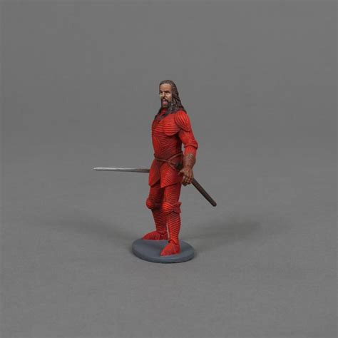 Vlad The Impaler Single Armored Figure Standing With Sword Seven Left