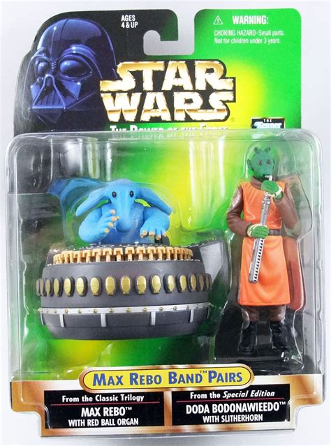 Star Wars The Power Of The Force Kenner Set Des 3 Max Rebo Band Pairs