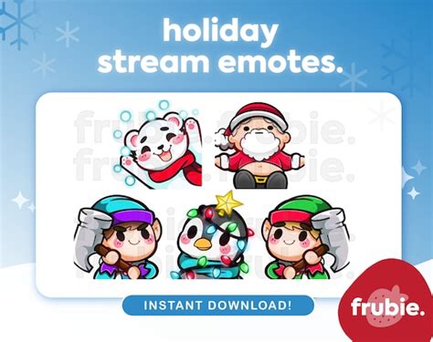 Digital Twitch T Emote Christmas Subscriber Emotes Twitch Present