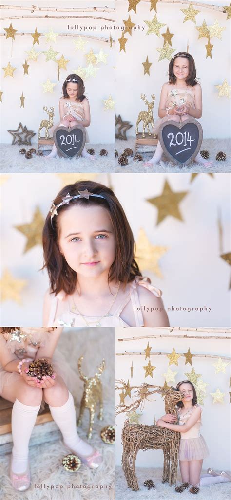 Christmas Photography Mini Session Set Gold And Stars By Lollypop