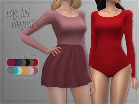The Sims Resource Trillyke Love Talk Bodysuit