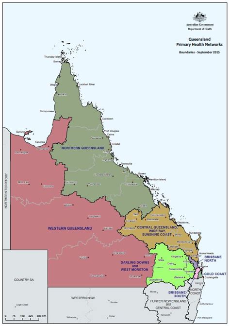 Queensland Regions Map