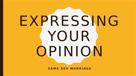 giving your opinion same sex marriage teaching resources