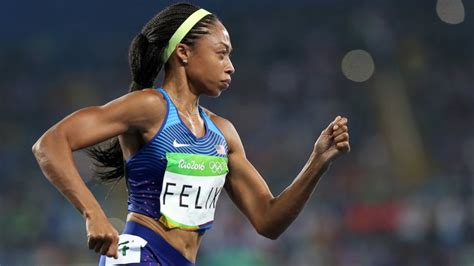 Felix is the only female track and field athlete to ever win six olympic gold medals. Olympic gold medalist Allyson Felix on the '2 most ...