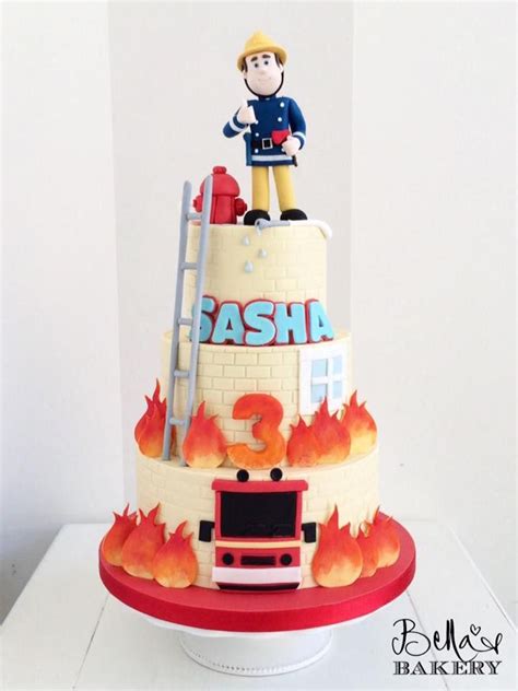 Bella S Bakery Buon Compleanno Sasha Torta Fireman Fireman