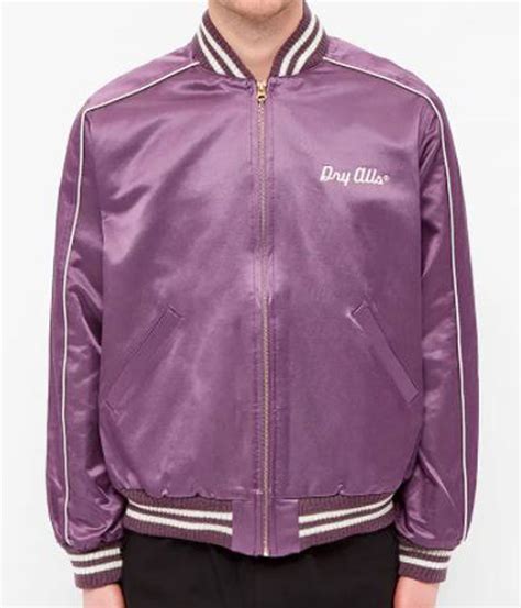 Varsity Purple Dry Alls Human Made Satin Jacket Jackets Masters