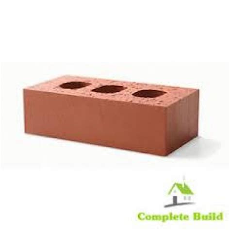65mm Class B Perforated Red Engineering Bricks Builders Merchant