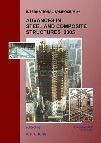 Advances In Steel And Composite Structures 2005 The Hong Kong