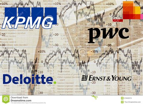 Big4 Accounting Firms editorial stock image. Image of advisor - 21842074