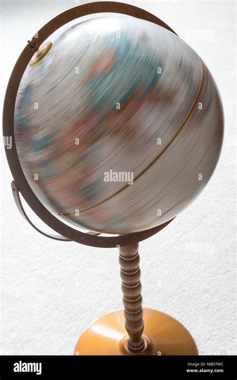 Spinning World Globe Stock Photo Alamy