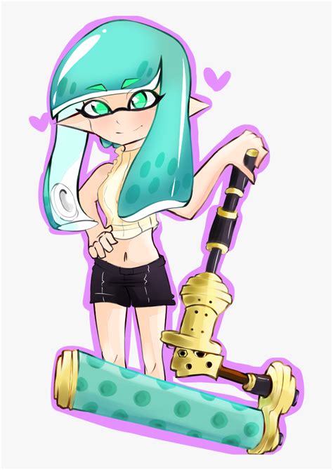 inkling female splatoon fanart hd png download kindpng