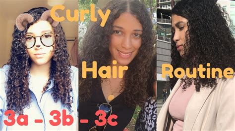 My Curly Hair Routine Suitable For Type 3a 3b 3c Curlyhairroutine Youtube