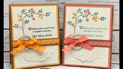  thoughtful prayers are being sent your way in the hopes that you have a quick recovery and feel better soon. Thoughts & Prayers - Get Well Soon - Stampin' Up! - YouTube