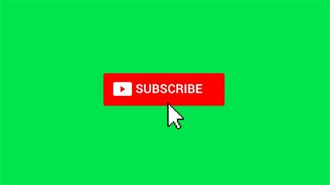 Täuschung Schwanz Schande Green Screen Animated Subscribe Button Glühen