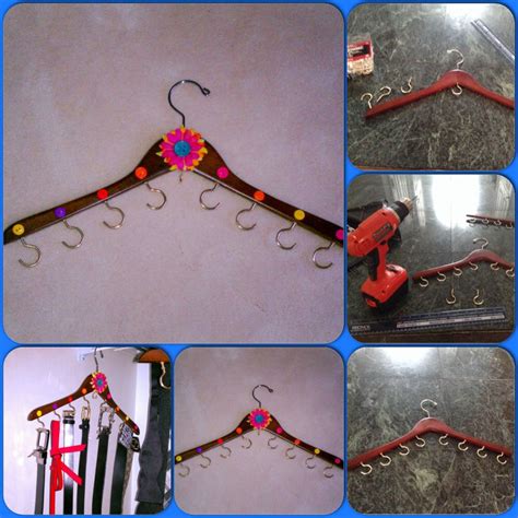 Blank diy foldable purse hanger for table customized purse hanger is a practical and elegant promotional gift for women. DIY Hanger Organizer . You can hang your bras, purses, belts etc. | Crafts, Diy storage projects ...