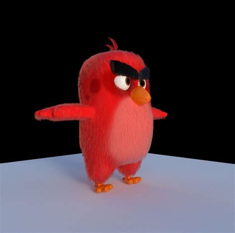 Angry Birds Red 3d Model Cgtrader