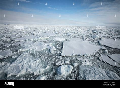 Arctic Ice Flow Svalbard Norway Stock Photo Alamy