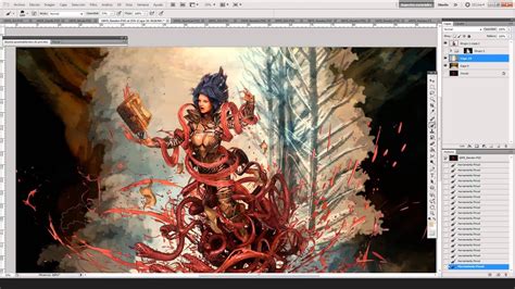 Making Of Wizard Blood And Fire Hydra Photoshop 3940 Youtube