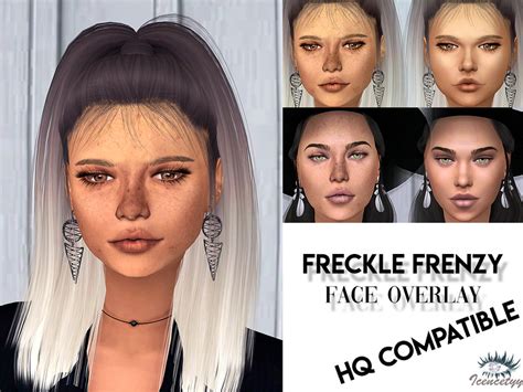 The Sims Resource Freckle Frenzy Face Overlay V2