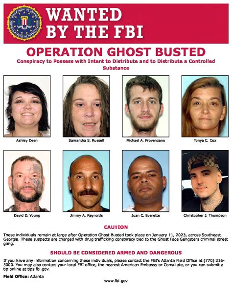 FBI Releases Most Wanted List In Operation Ghost Busted The Augusta Press