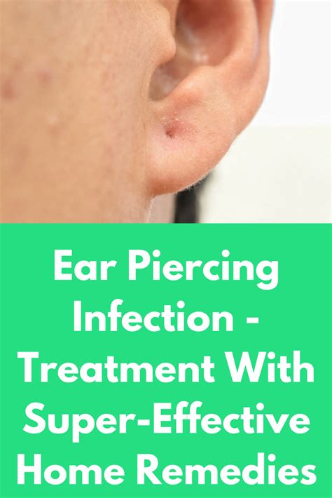 old ear piercing infection antibiotics