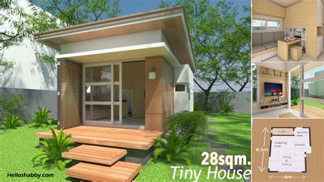 Livable Tiny House Design With Full Facilities 28 Sqm ~ Helloshabby