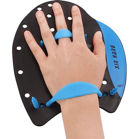 Professional Adjustable Hand Training Paddles Swimming Exercise Gloves