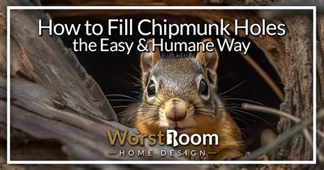 How To Fill Chipmunk Holes The Easy And Humane Way Worst Room