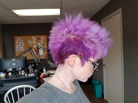 I Finally Got The Lightdark Purple Mohawk Of My Dreams I Dyed It