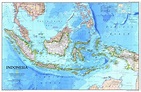 Indonesia NGS Wall Map, Buy wall map of Indonesia | Shop Mapworld