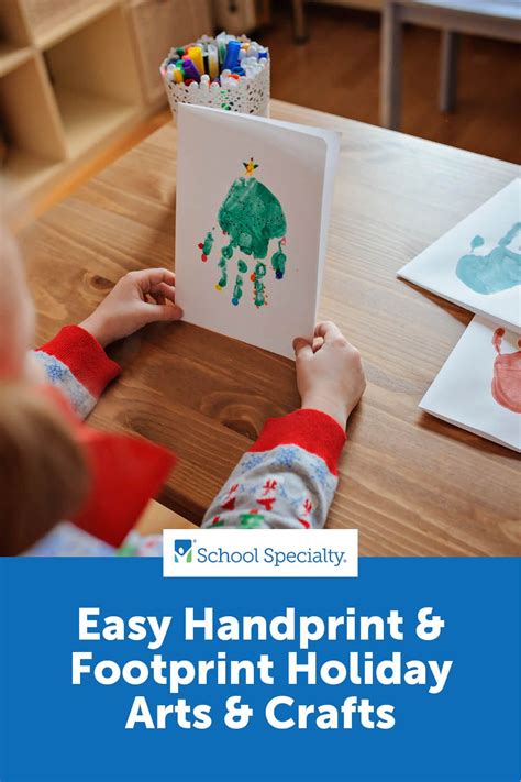 Easy Handprint And Footprint Holiday Arts And Crafts Holiday Art
