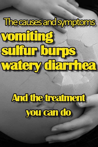 Can food poisoning start with sulfur burps and gas followed by watery stools and vomit? answered by dr. Sulfur Burps and Watery Diarrhea: Causes, Symptoms, Cure ...