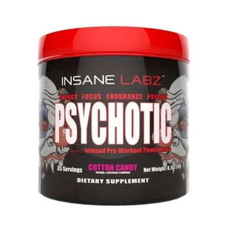 456mg Of Caffeine Insane Labz Psychotic Red Pre Workout Non