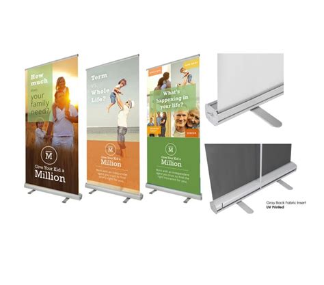 Custom Standard Retractable Roll Up Banner Available In 4 Sizes Full