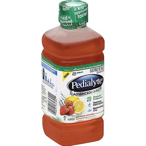 Pedialyte Advancedcare Electrolyte Solution Strawberry Lemonade Baby