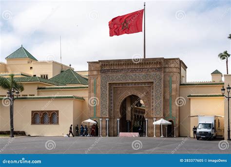 Main Entrance Of The Royal Palace In Rabat In Morocco Editorial Image