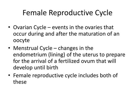 Ppt Reproductive Cycle Powerpoint Presentation Free Download Id