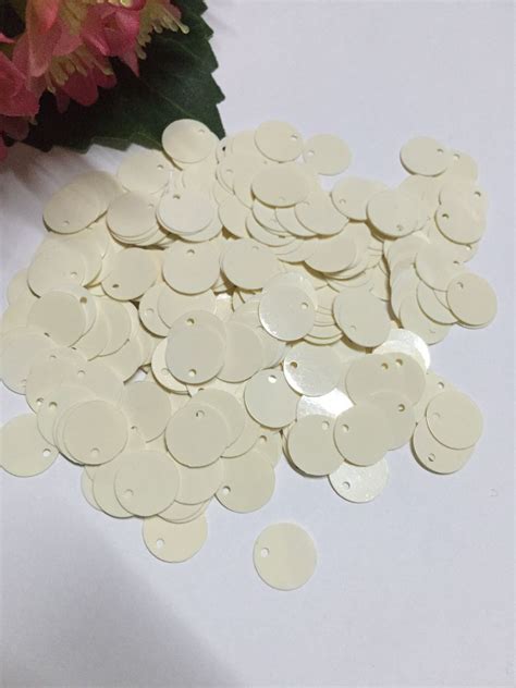 2000pcs 10mm Flat Round Sequins Pvc Paillette With Side Hole Sewing