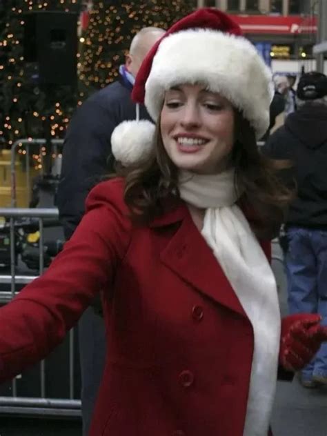 Anne Hathaway Christmas Coat Universaljacket