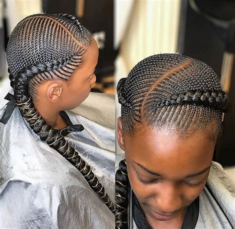 Start off the week with a blowout, transitioning each day to hairstyles that don't require much heat, like braids and fun ponytails. 5 Gorgeous Cornrows Braids In Vogue 2018 - BlogIT with ...