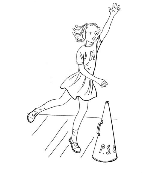 Cheer Shoes Coloring Pages