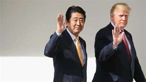 Trump Tells Abe US Japan Ties Are Cornerstone Of Peace BBC News