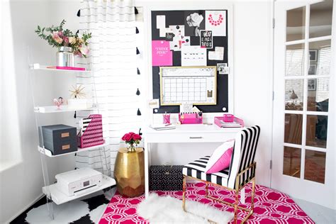 Blu Monaco Pink Office Supplies Hot Pink Desk Accessories For Women