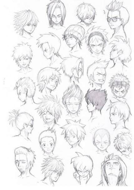 Images Of Anime Boy With Curly Hair Drawing Easy