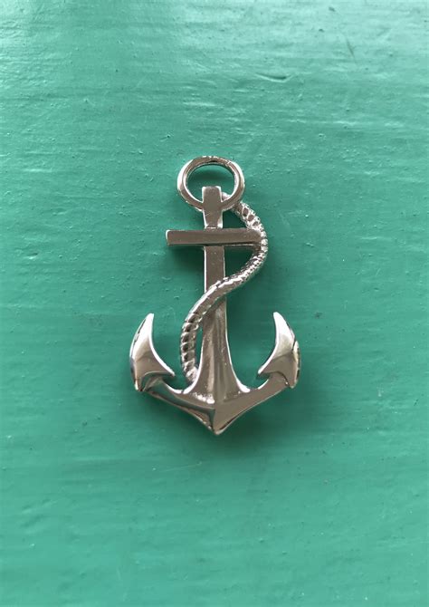 Large Sterling Silver Anchor Pendant