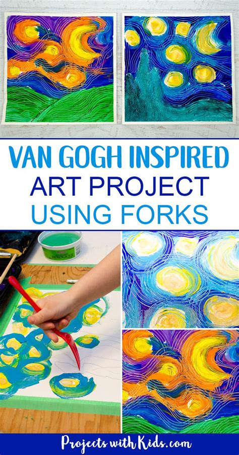Paint A Stunning Van Gogh Masterpiece Using Forks Elementary Art