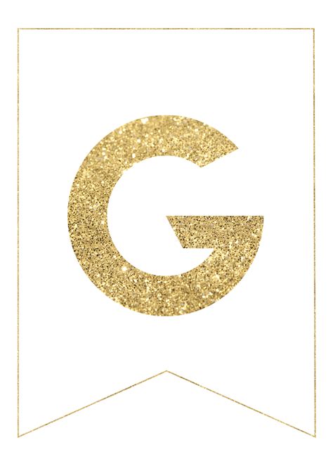 8x105 Inch Gold Printable Letters A Z 0 9 Printable Partycom